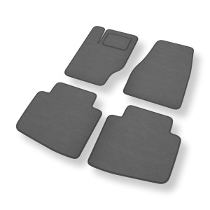 Tapis de Sol Velours adapté pour Jeep Commander I SUV (2006-2010) - Premium tapis de voiture - gris