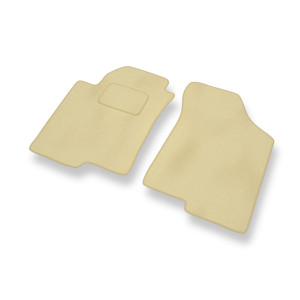 Tapis de Sol Velours adapté pour Kia Cerato I Berline (2003-2008) - Premium tapis de voiture - beige