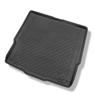 Tapis de coffre adapté pour Ford Mondeo V Break (01.2015-04.2022) - bac de coffre - protection de coffre voiture - avec roue de secours à usage tempo