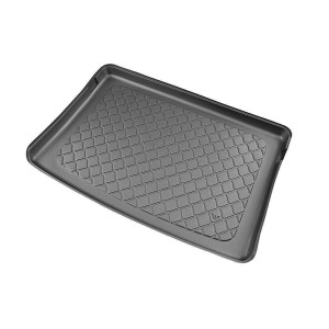 Tapis de coffre adapté pour Skoda Kamiq SUV (09.2019-....) - bac de coffre - protection de coffre voiture - coffre supérieur; avec plancher multi-fon