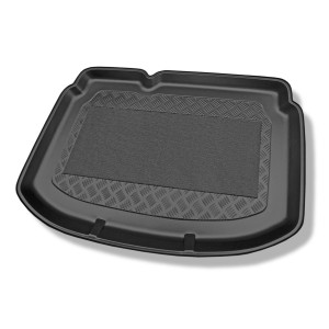 Tapis de coffre adapté pour Chevrolet Aveo T300 Hayon (06.2011-10.2020) - bac de coffre - protection de coffre voiture - coffre inférieur; sans planc
