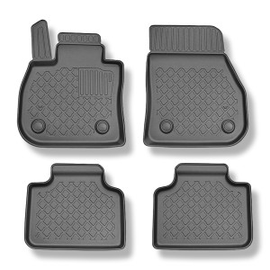 Tapis de sol en TPE adapté pour BMW X2 U10 SUV (03.2024-....) - tapis de voiture - noir