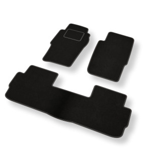 Tapis de Sol Velours adapté pour Nissan Patrol GR SUV (1998-2010) 5 portes - Premium tapis de voiture - noir