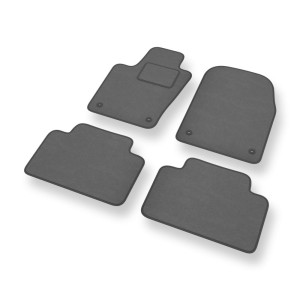 Tapis de Sol Velours adapté pour Jeep Grand Cherokee IV SUV (2010-2021) - Premium tapis de voiture - gris