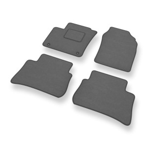 Tapis de Sol Velours adapté pour Toyota C-HR I Crossover (2016-2023) - Premium tapis de voiture - gris