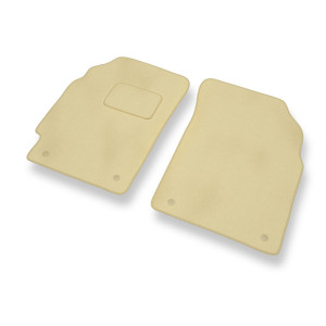 Tapis de Sol Velours adapté pour Chevrolet Spark II M300 Hayon (2010-2015) - Premium tapis de voiture - beige