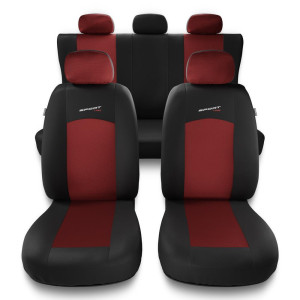 Housses de siège adaptées pour Peugeot 307 I, II (2001-2012) - housse siege voiture universelles - couverture siege - S-RD