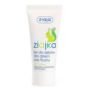 Ziajka żelowa pasta do zębów dla dzieci bez fluoru 50ml
