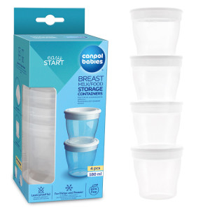 Canpol pojemniki do przechowywania mleka 4 sztuki 180ml