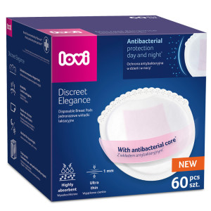 Lovi wkładki laktacyjne jednorazowe discreet elegance premium 60 sztuk