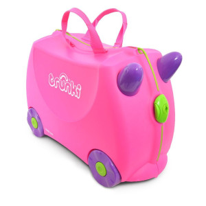 Trunki walizeczka jeżdżąca trixie różowa