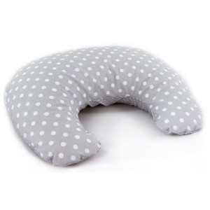 Bocioland fasolka, poduszka, rogal do karmienia szare grochy