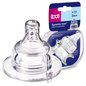 Lovi smoczek dynamiczny do butelki wolny 3m+ 2 sztuki