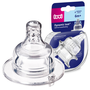 Lovi smoczek dynamiczny do butelki średni 6m+ 2 sztuki