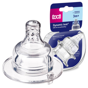 Lovi smoczek dynamiczny do butelki trójprzepływ 3m+ 2 sztuki