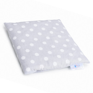 Termofor z pestek wiśni 20x20cm 500g groszki szare