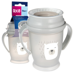 Lovi kubek niekapek 360° drink master z uchwytami 250ml 9m+ buddy bear