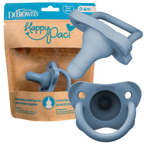 Dr. brown's smoczek 0-6 miesięcy - na kształt smoczka do butelki dr browns niebieski