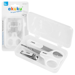 Akuku zestaw do manicure - cążki + pilniczek