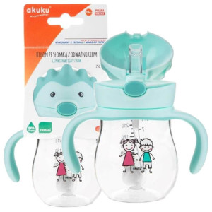 Akuku kubek bidon z obciążoną słomką 250ml