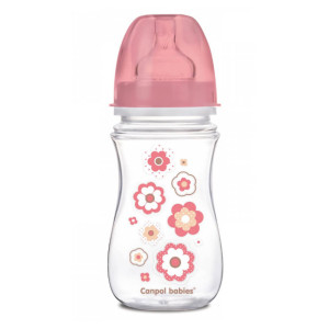 Canpol butelka antykolkowa easystart 240ml kolor różowy