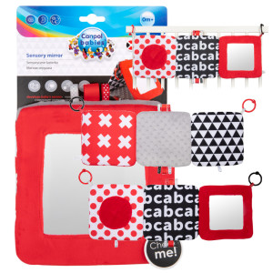 Canpol zawieszka do wózka/łóżeczka kontrastowa sensory toys