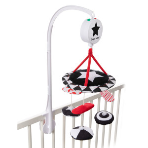 Canpol kontrastowa karuzela pluszowa z pozytywką sensory toys