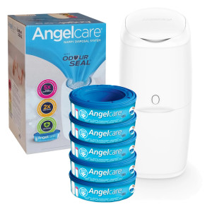 Angelcare pojemnik na pieluchy, zużyte pampersy classic + 5 wkładów