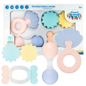 Canpol zestaw pierwszych grzechotek pastel