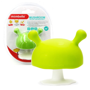 Mombella gryzak uspokajający grzybek mushroom green