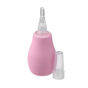 Babyono gruszka do nosa dla dzieci i niemowląt różowa