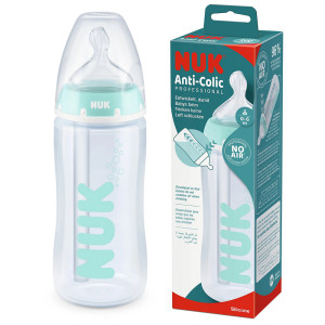 Nuk fc+ butelka antykolkowa z czujnikiem ciepła anti-colic 300ml smoczek 0m+