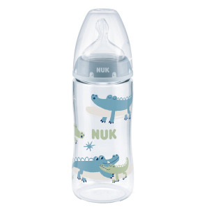 Nuk fc+ butelka antykolkowa z czujnikiem 360ml + smoczek 6-18m do kaszki niebieska