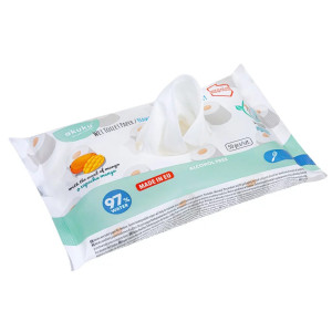 Akuku nawilżany papier toaletowy chusteczki 50 sztuk