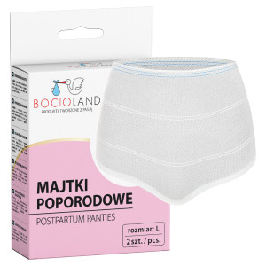 Bocioland majtki poporodowe wielorazowe l 2 sztuki