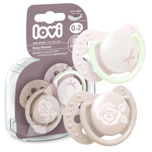 Lovi smoczek uspokajający 0-2 miesiące baby shower girl 2 sztuki