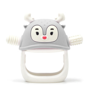 Smily mia gryzak silikonowy dla niemowląt light grey