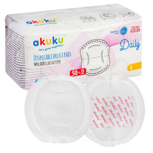 Akuku chłonne wkładki laktacyjne daily 60 sztuk