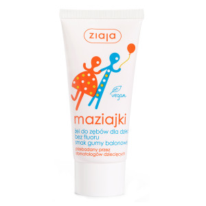 Ziaja maziajki żelowa pasta do zębów dla dzieci guma balonowa 50ml