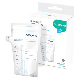 Babyono woreczki do przechowywania mrożenia pokarmu 180ml 30 sztuk