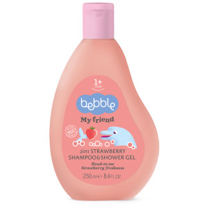 Bebble szampon i żel do mycia ciała i włosów 250ml truskawka