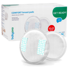 Babyono wkładki laktacyjne comfort 50+20szt 296