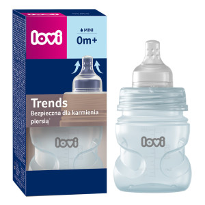 Lovi  butelka antykolkowa trends aktywne ssanie 120ml niebieska