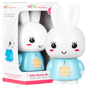 Alilo króliczek interaktywny z bajkami honey bunny jasny niebieski