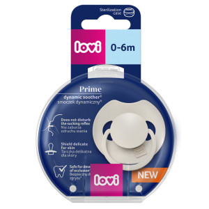 Lovi smoczek uspokajający dynamiczny prime 0-6m coconut