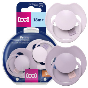 Lovi smoczek uspokajający dynamiczny prime 18m+ lilac / violet 2 sztuki