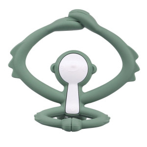 Mombella gryzak uspokajający małpka light green