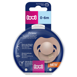 Lovi smoczek uspokajający dynamiczny prime 0-6m blush
