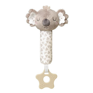 Babyono piszczek z gryzakiem dla niemowląt zabawka sensoryczna koala coco