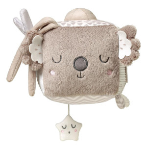Babyono maskotka sensoryczna kostka z lusterkiem i grzechotką koala coco